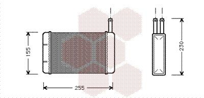 18006134 VAN Wezel Radiador de forno (de aquecedor)